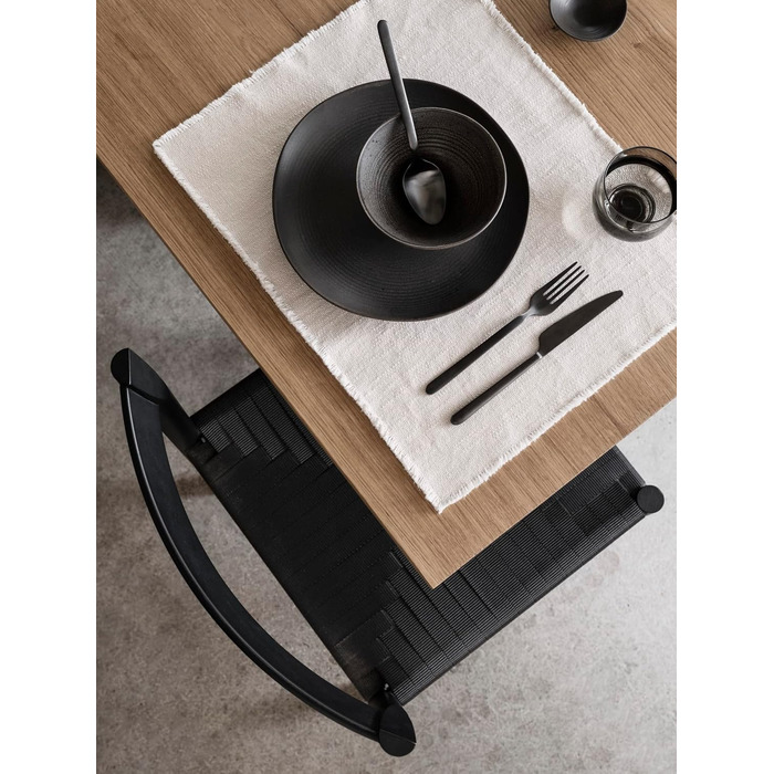 Обідня тарілка 26 см темно-коричнева Kumi Blomus