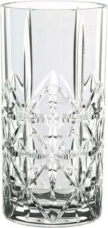 Набір склянок для лонгдринків, 8 предметів з трубочками для пиття Highland Nachtmann