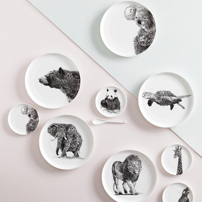 Тарілка обідня Maxwell Williams Panda MARINI FERLAZZO, порцеляна, діам. 20 см