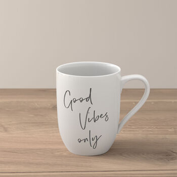 Кружка 340 мл "Good Vibes only", біла Statement Villeroy & Boch