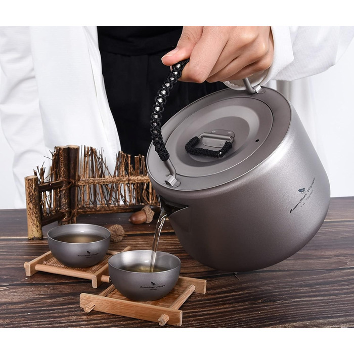 Титановый чайник с фильтром 1.4л. iBasingo