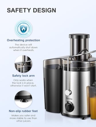 Соковижималка для фруктів та овочів, 500 Вт Reemix