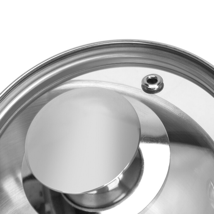 Ковш со стеклянной крышкой 12 x 7,5 см 0,8 л GULLIVER Fissman