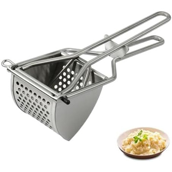 Картопляний товкачильник - Прес для шпецле - Професійний картопляний прес - Картопляний прес для картопляного пюре, фруктових соків, овочевого пюре, картопляної каші (картопляний прес з великим отвором)