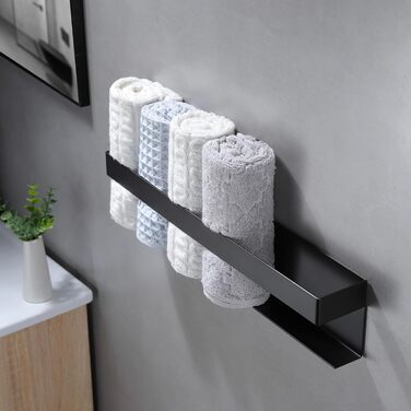 Тримач для рушників 40 см чорний ZUNTO