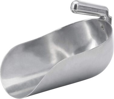 Лопата для корму/мішка/зважування/наповнення Westmark, з внутрішньою рукояткою, об'єм заповнення 2600 мл (приблизно 2000 г борошна), алюміній, магазин, срібло, 90312291