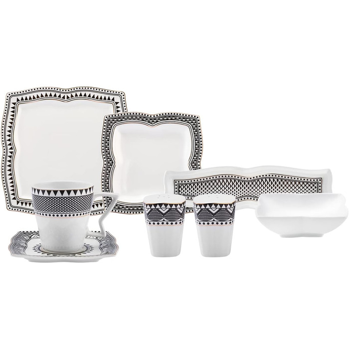 Набор для завтрака/сервировки на 6 персон - Элегантный набор посуды для идеального начала дня, 32 шт.