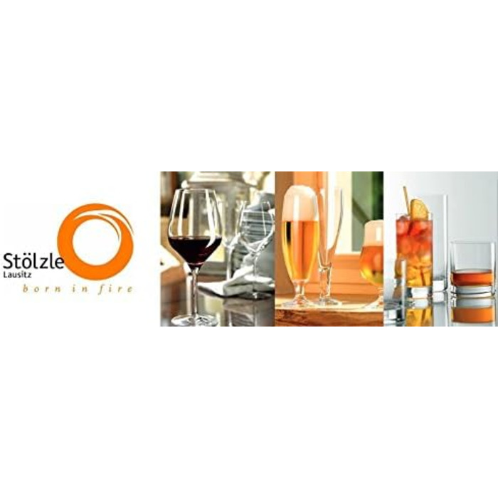 Набор бокалов для слепой дегустации вина 350 м, 6 предметов, черные Exquisite Stölzle Lausitz