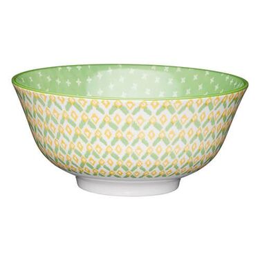 Миска Kitchen Craft GEOMETRIC GREEN, кераміка, діам. 16 см, 500 мл