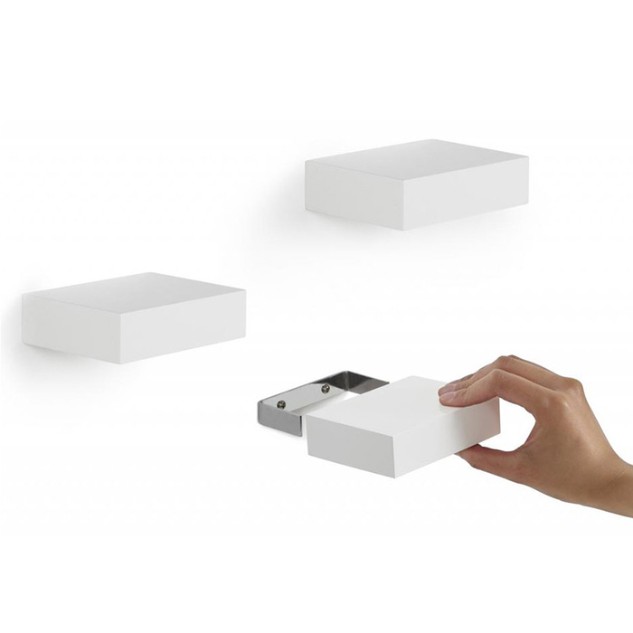 Полки настінні (3 шт) 10,5 х 7,8 х 3 см білі Showcase Umbra