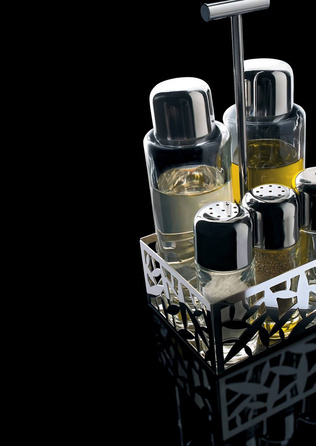 Набор для специй 11,5х21,6х9,3 см металлик Cactus Alessi