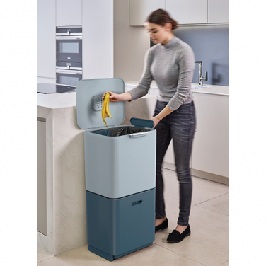 Контейнер для сміття з двома баками 60 л Totem Max Sky Joseph Joseph