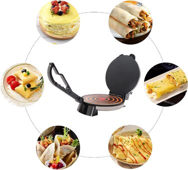 Пресс для тортильи электрический 1800 Вт, YUNRUX