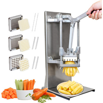 Апарат для нарізки картоплі фрі вертикальний з 3 змінними лезами Anatole