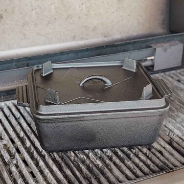 Форма для выпечки хлеба чугунная 34х24х14,5 см с крышкой Santos