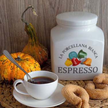 Банка для кави порцеляна 1,8 л La Porcellana Bianca