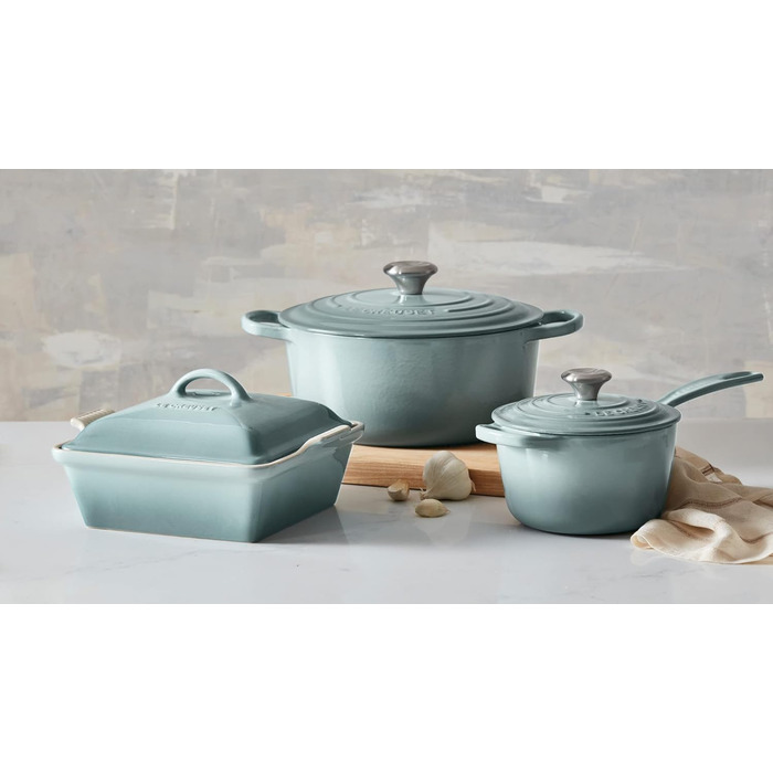 Чавунний сотейник 2 л з кришкою, Морська сіль Signature Le Creuset