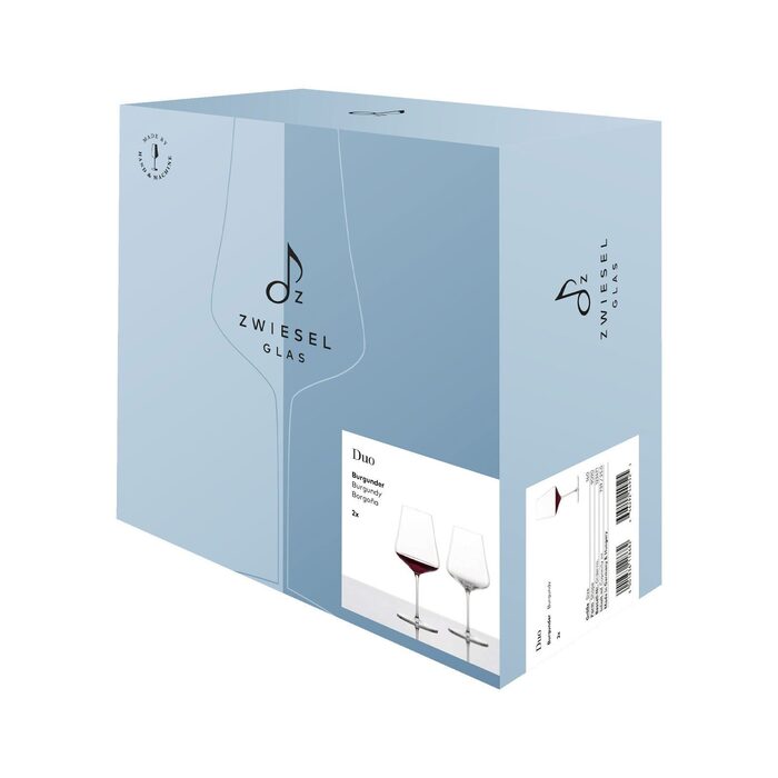 Бокал для бургундского красного вина, набор 2 предмета, Duo Zwiesel Glas