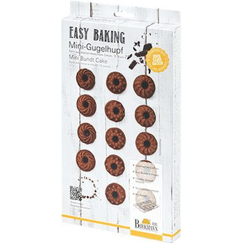 Форма для випічки кексів маленька, рожева, RBV Birkmann