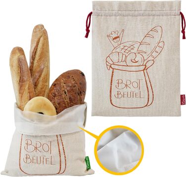 Мішок для хліба 43 х 33 см, набір 2 предмети Feherlo