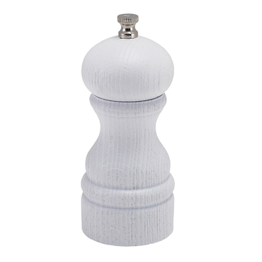Мельница для соли и перца, 13 см, белое дерево с текстурой, GenWare