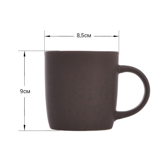 Кухоль Fissman 330 мл, колір КОРИЧНЕВИЙ (6092)