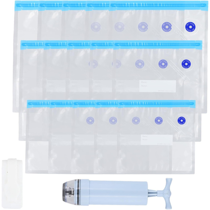 Вакуумні пакети 15 пакетів 21 х 22/26 х 28/ 26 х 34 см YILANJIN