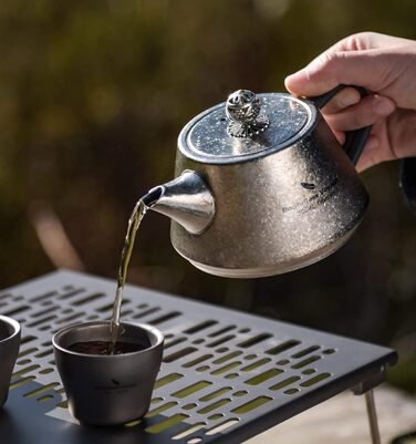 Титановий чайник із заварювальним пристроєм 300 мл iBasingo