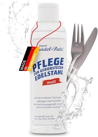 Засіб для чищення нержавіючої сталі 200 мл Original Gundel-Putz