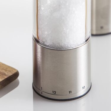 Млин для перцю та солі з рукояткою, набір 2 предмети з упаковками 50 г перцю та морської солі Select AdHoc