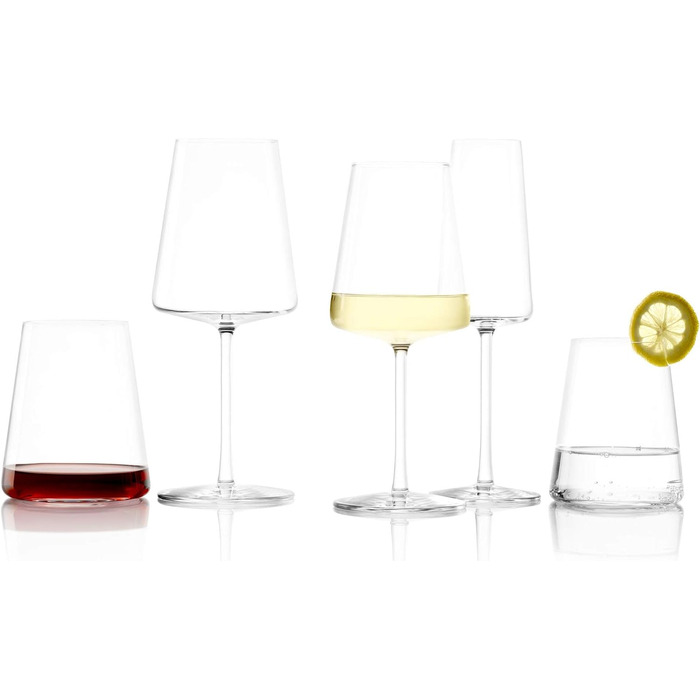 Бокалы для красного вина Power / Набор бокалов для красного вина из 6 шт. / Высококачественные бокалы для красного вина 520 мл / Бокалы для красного вина / Бокалы для красного вина Stlzle (Бокалы для белого вина - 400 мл)