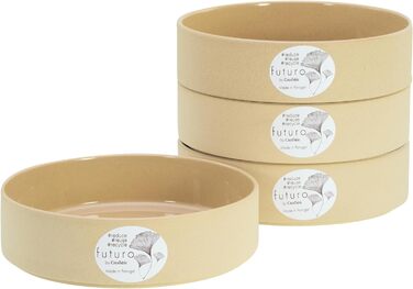 Серія Futuro Black, набір посуду з 16 предметів, комбінований сервіз керамограніту (пісок, миска для макаронів), 21539