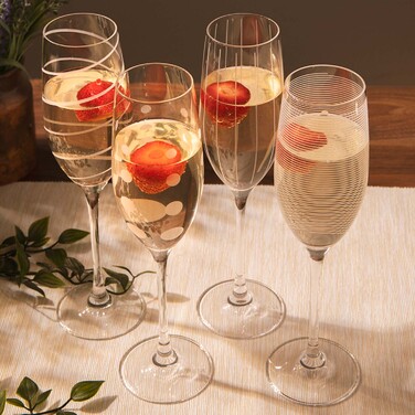 Набор бокалов для шампанского Mikasa CHEERS, стекло, 250 мл, 4 пр.