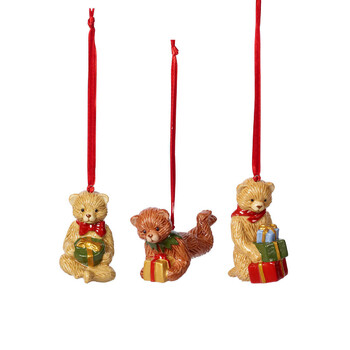 Набір підвісок Тедді 3 предмета, Nostalgic Ornaments Villeroy & Boch