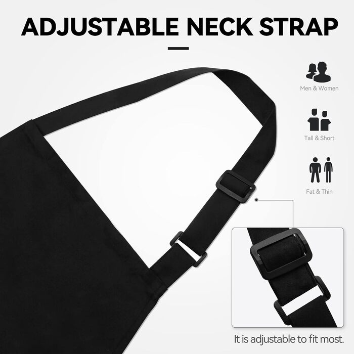 Кухонные фартуки 2 шт 69 х 85 см черный Riqiaqia