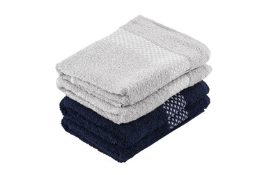 ARDESTO Набір рушників махрових Holiday 4 шт., 50х90см, 2 шт. - індиго, 2 шт. - сріблястий, 100% бавовна