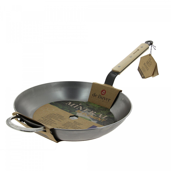 Сковорода з двома ручками 32 см Mineral B Element De Buyer