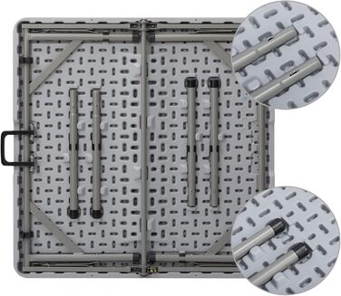 Складаний стіл для кемпінгу 87 х 87 см HollyHOME