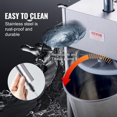Ручна ковбасна машина VEVOR, вертикальна ковбасниця 2 л із затискачем G-типу, бочка з харчової нержавіючої сталі 304 із 2 наповнювальними трубками, машина для наповнення ковбас для кухні, ресторану, торгівлі тощо.