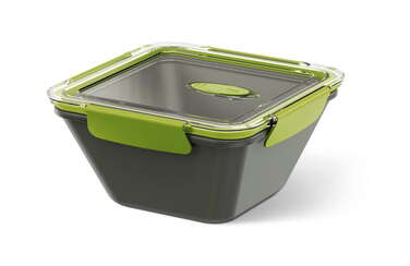 Контейнер квадратний Emsa BENTO BOX, сіро-зелений, 1,5 л