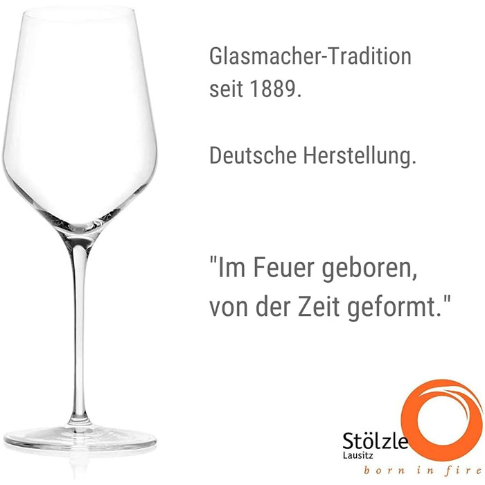 Келихи для білого вина 410 мл, набір 6 предметів, Starlight Stölzle Lausitz