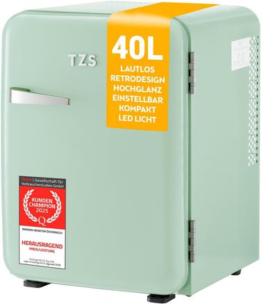 Міні-холодильник 40 л м'ятний TZS First Austria
