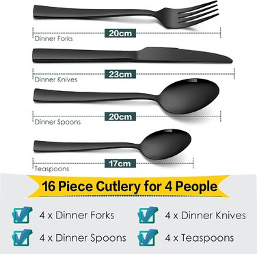 Набір столових приладів 16 предметів Herogo