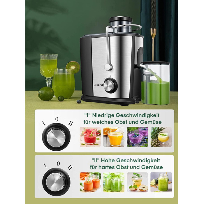 Соковижималка для овочів і фруктів, мощность 600 Вт Juilist