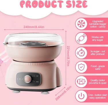 Машина для виробництва цукрової вати для дому, потужність 500 Вт ADDLIVE