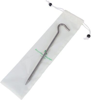 Кілочки з титанового сплаву Легкі стовпи для намету Кемпінгові кілочки для намету Портативний намет для ліктя Трав'яний намет Обладнання для намету для кемпінгу на відкритому повітрі 15 шт. /лот Ti4003P (6 шт. /лот Ti4004P 20 см (потовщення))