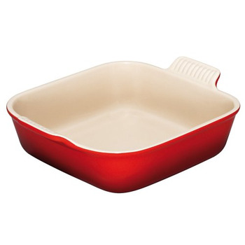 Блюдо квадратне 30 см, вишневий Le Creuset