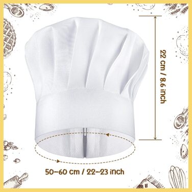 Шеф-кухар капелюх 6 шт білий taonganui