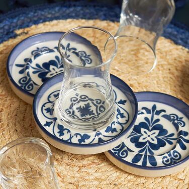 Чайний сервіз на 6 осіб, 12 предметів, Zeher Blau Karaca