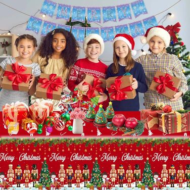 Різдвяні скатертини, одноразова 137 x 274 см POPOYU